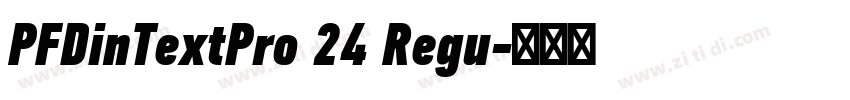 PFDinTextPro 24 Regu字体转换